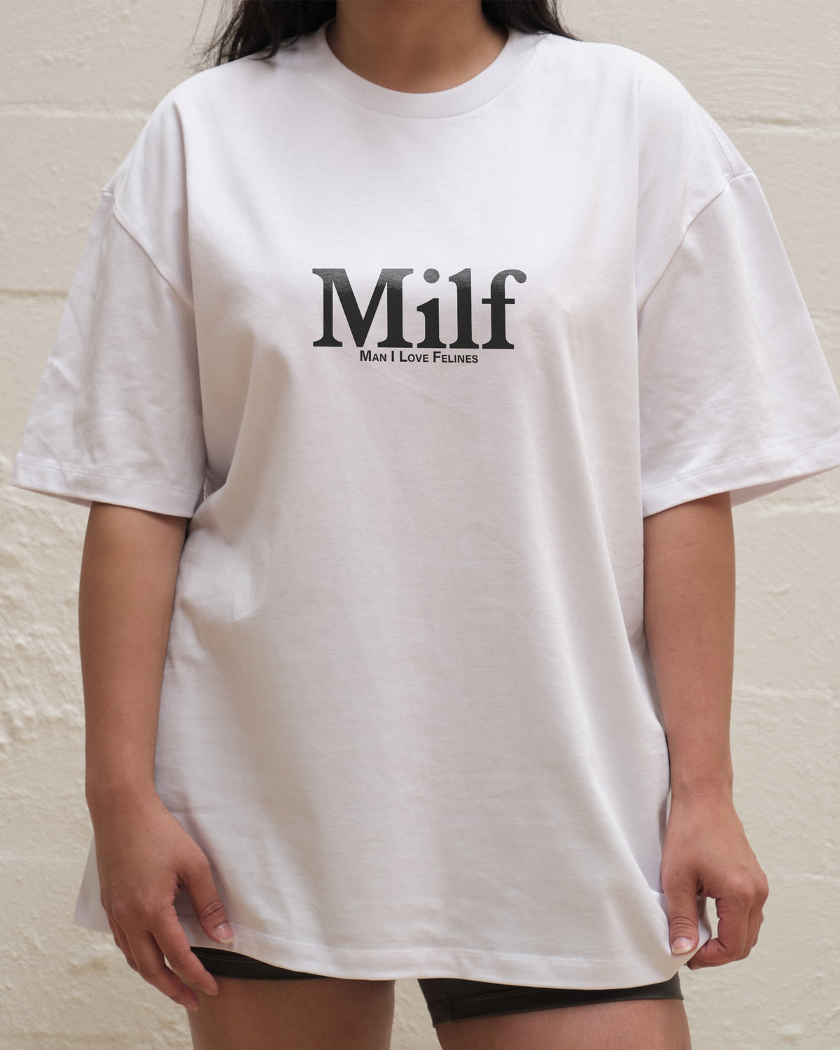 Man I Love Felines Front and Back Oversized Tee product image 8