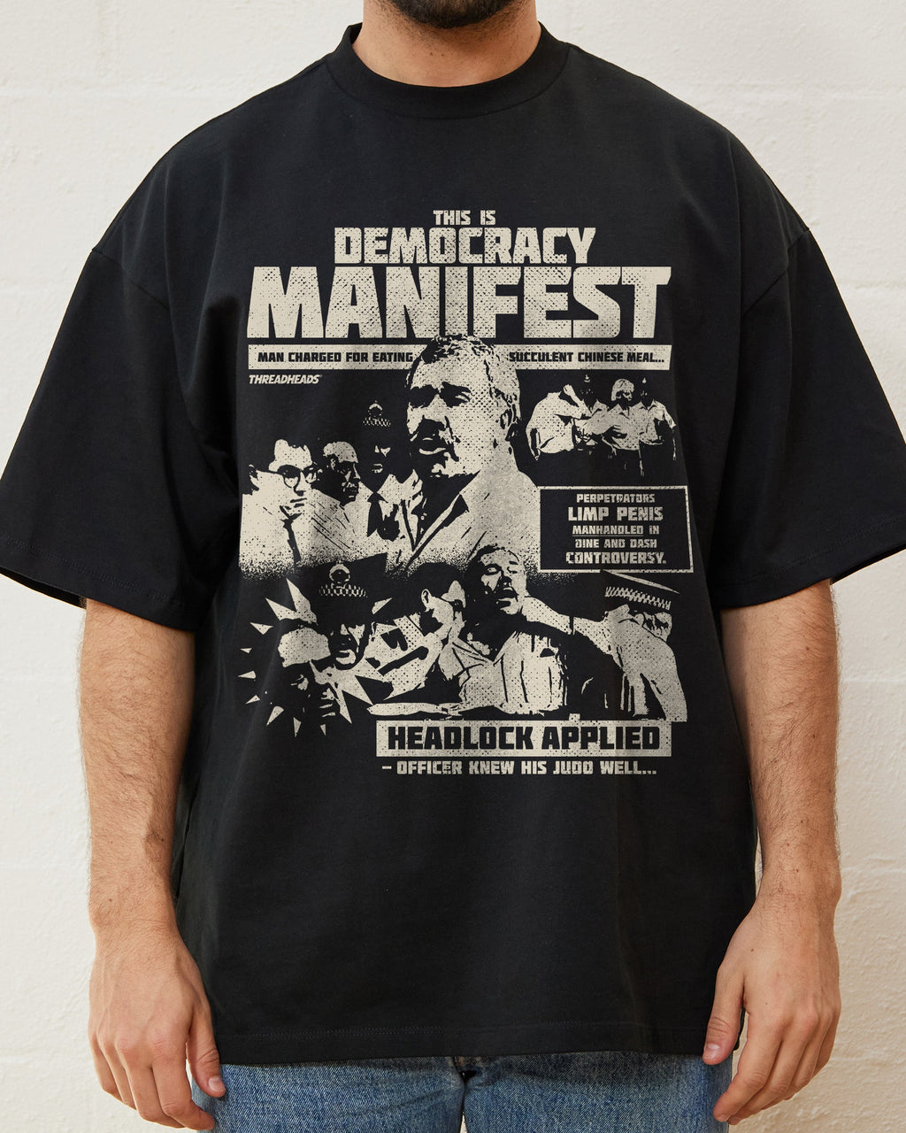 Democracy Manifest: Tabloid Edition Oversized Tee product image 3