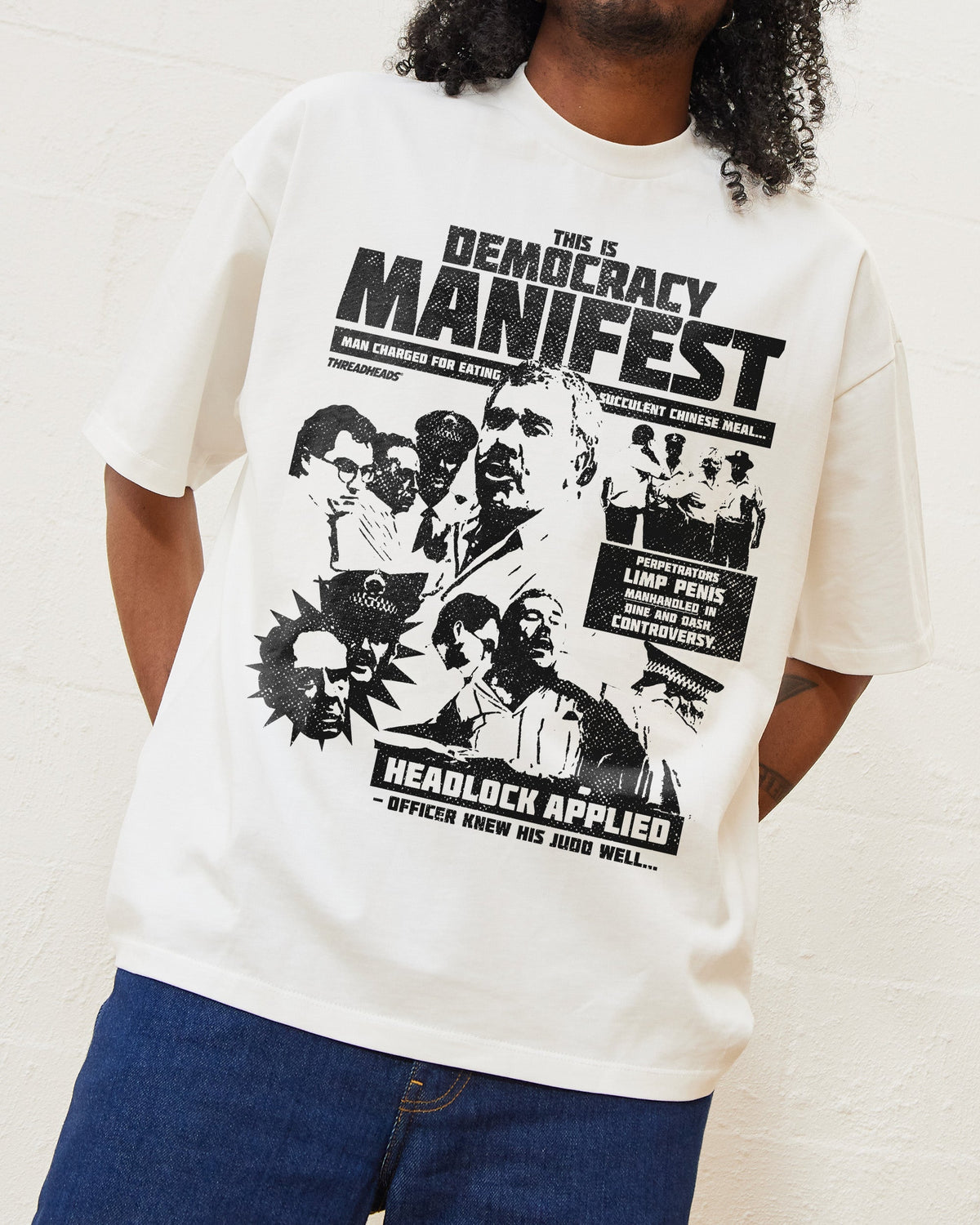 Democracy Manifest: Tabloid Edition Oversized Tee product image 2