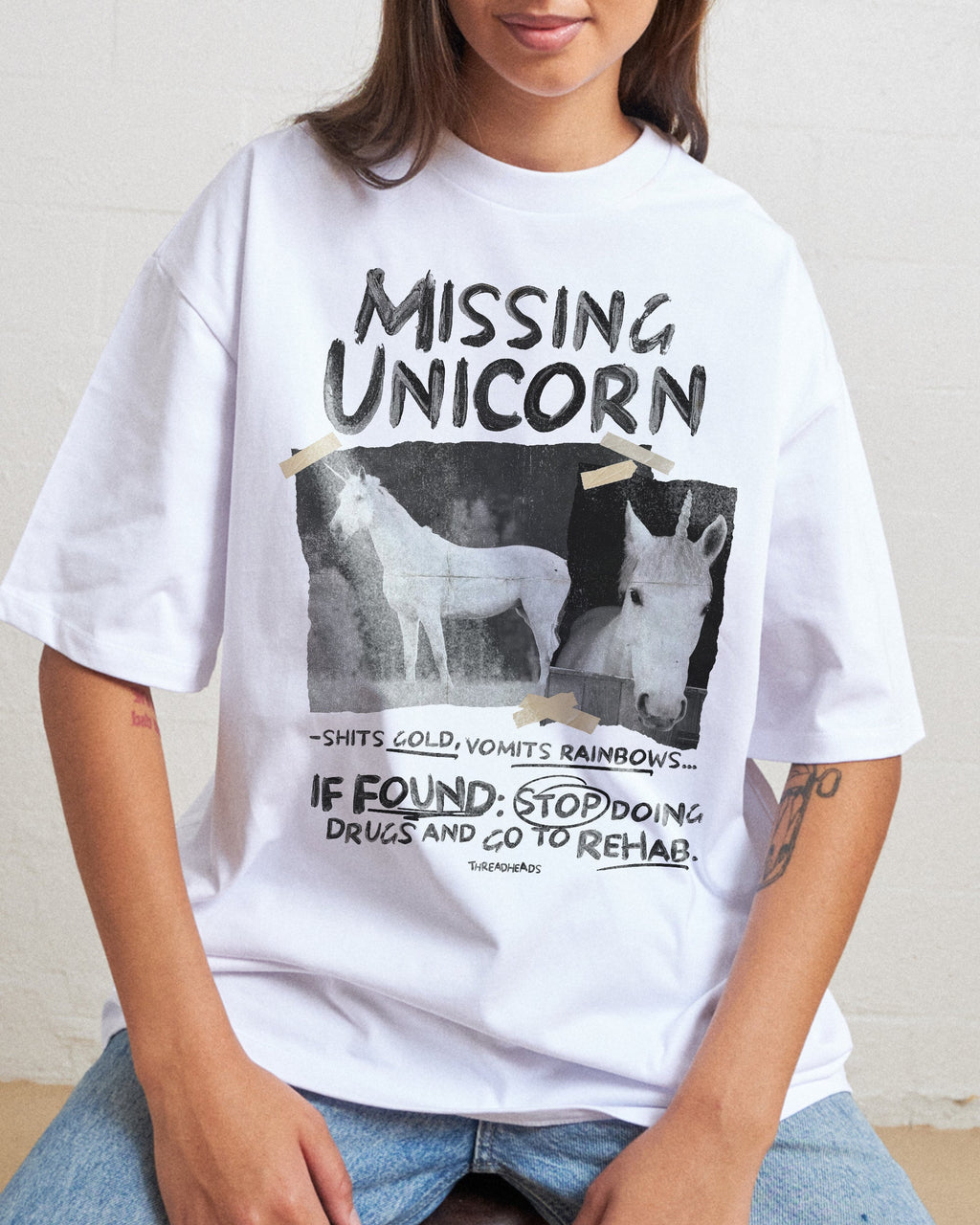 Missing Unicorn Oversized Tee product image 1