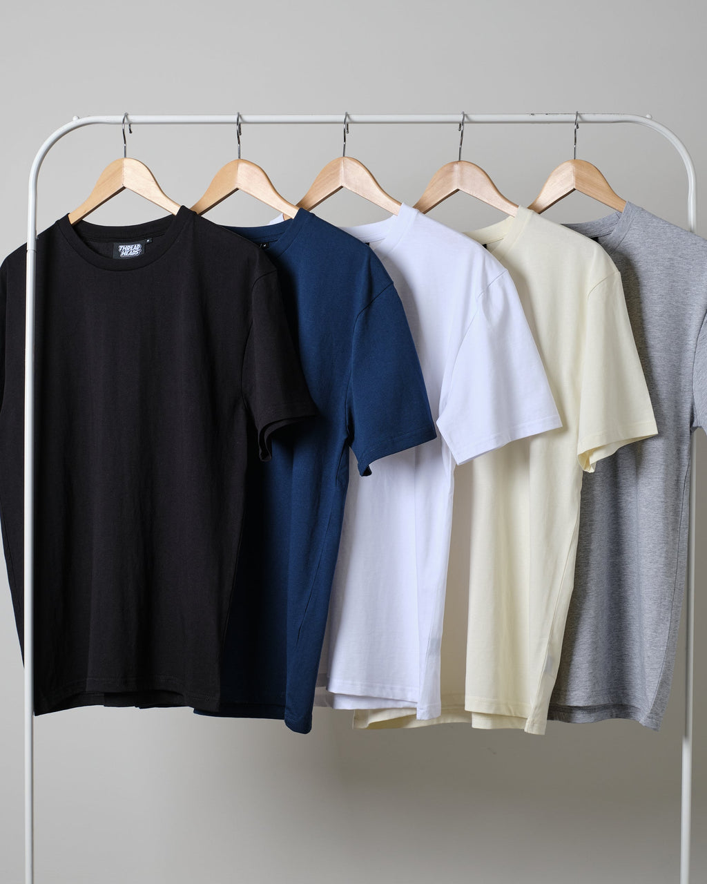 Classic Tee 5-Pack: Black, Navy, White, Natural, Grey product image 9