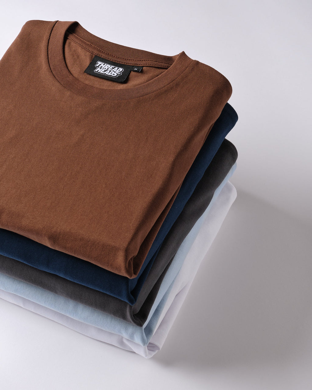 Classic Tee 5-Pack: Brown, Navy, Charcoal, Pale Blue, White product image 8