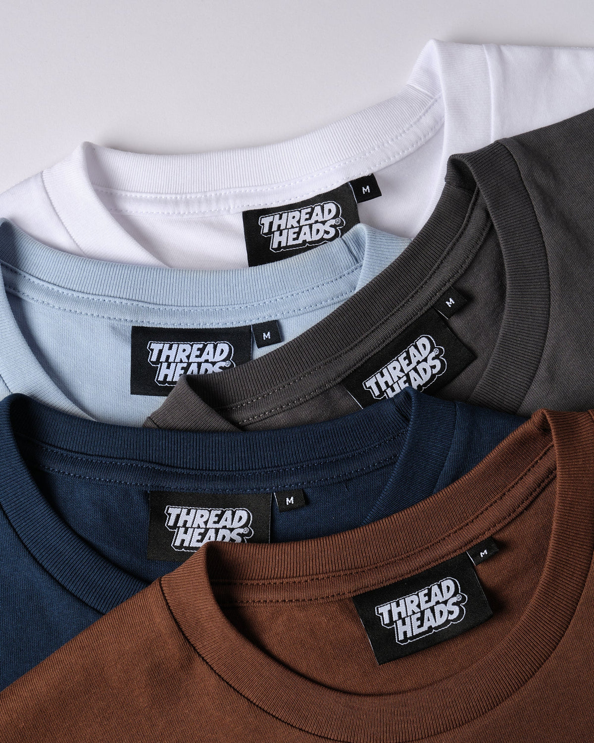 Classic Tee 5-Pack: Brown, Navy, Charcoal, Pale Blue, White product image 7