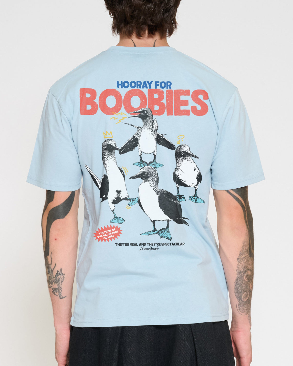 Hooray for Boobies Front and Back T-Shirt product image 3
