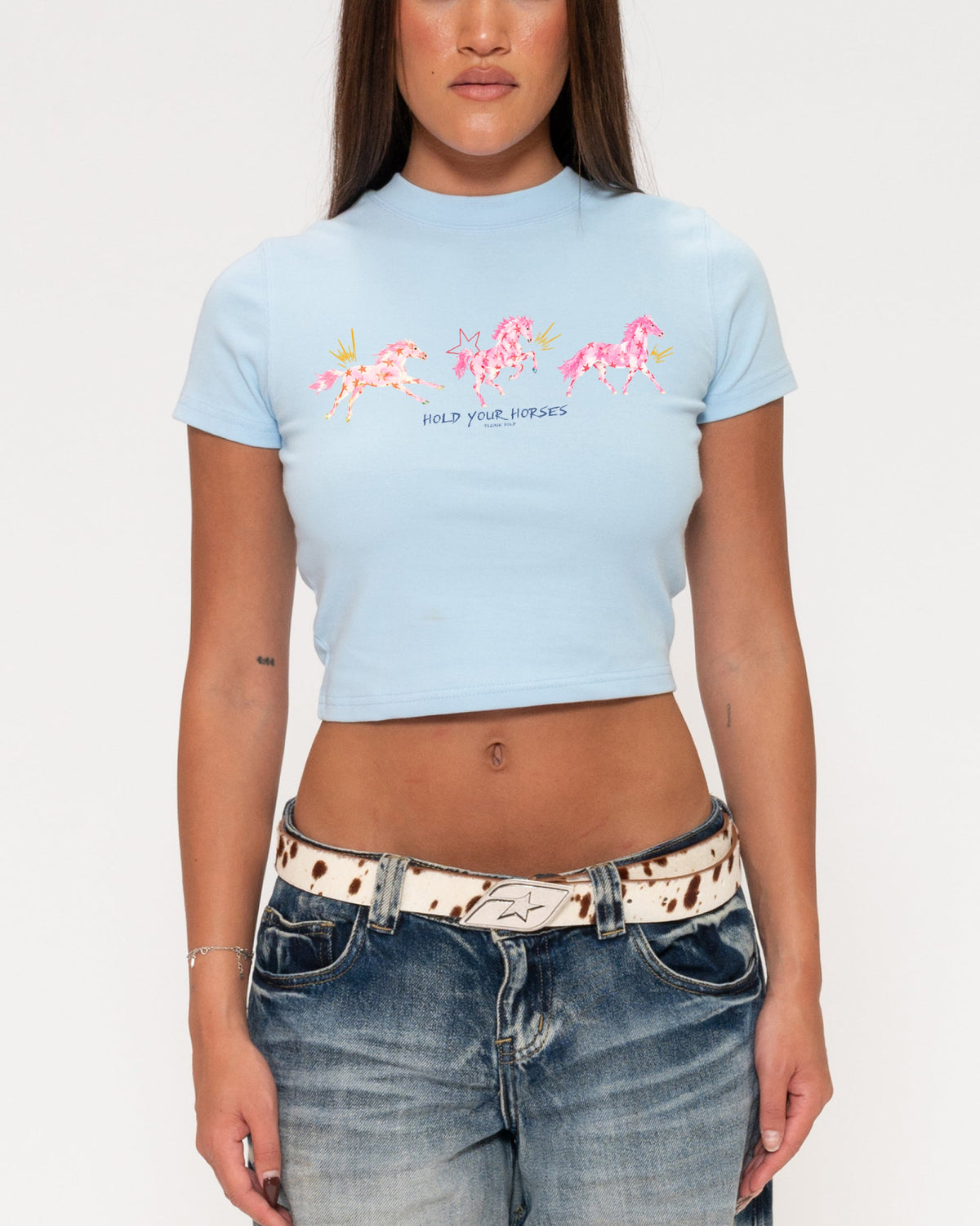 Hold Your Horses Baby Tee product image 7