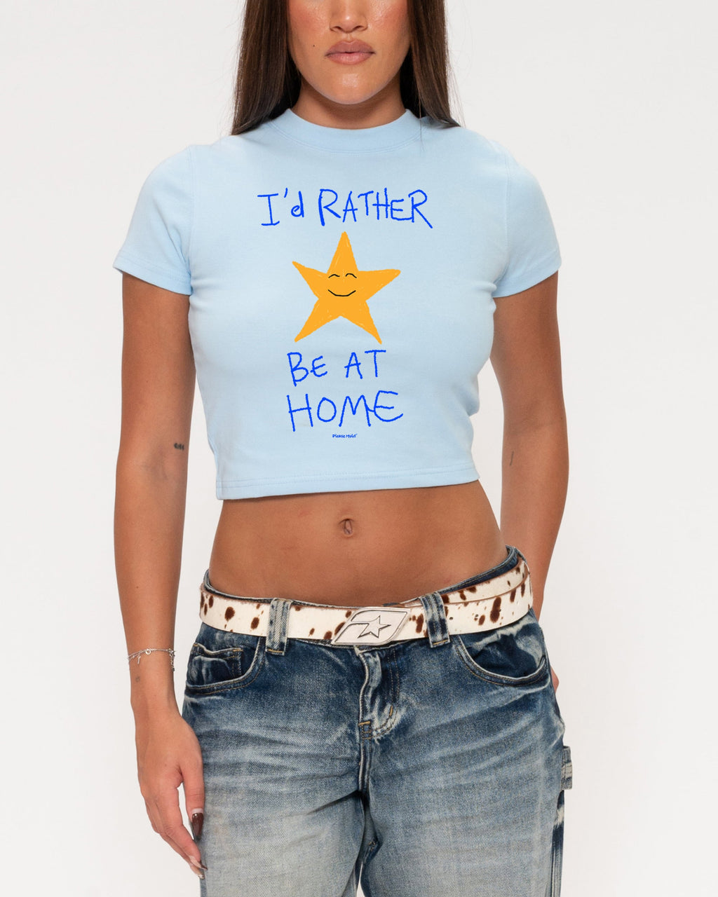 I'd Rather Be At Home Baby Tee product image 7