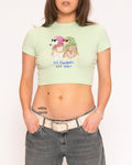 No Thoughts, Just Vibes Baby Tee product image 1