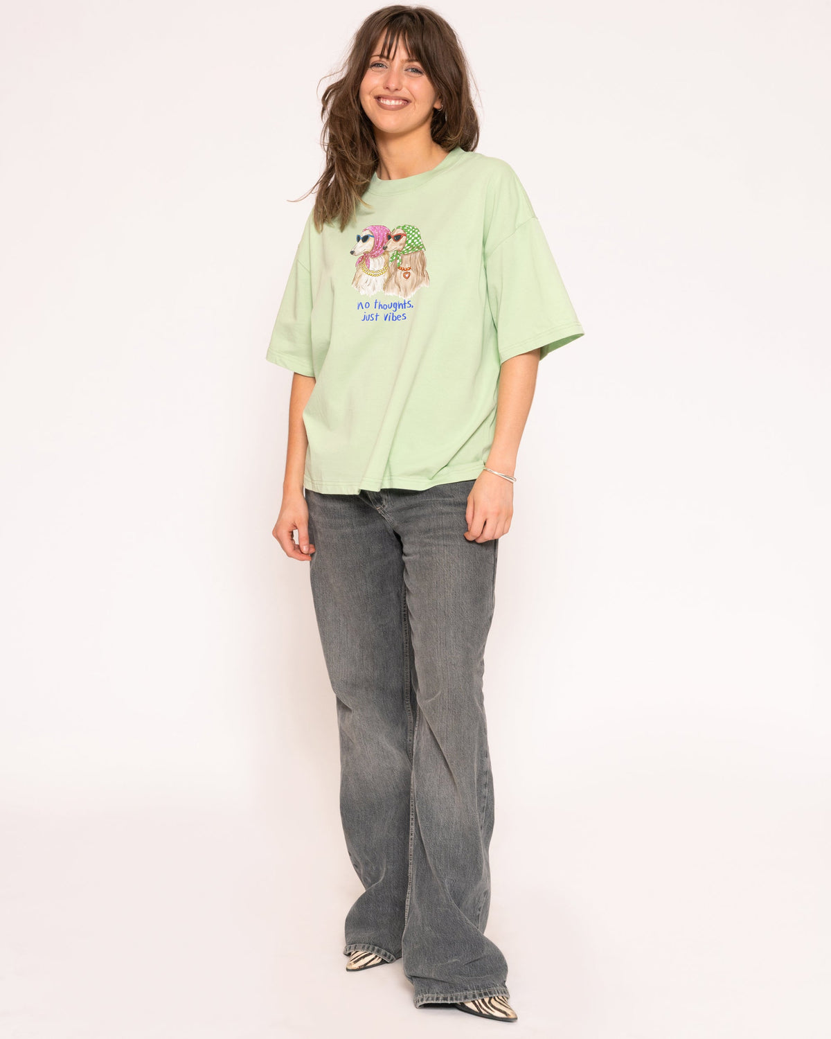 No Thoughts, Just Vibes Boxy Tee product image 10