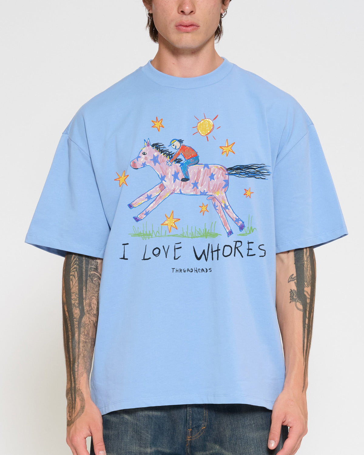 I Love Whores Oversized Tee product image 9