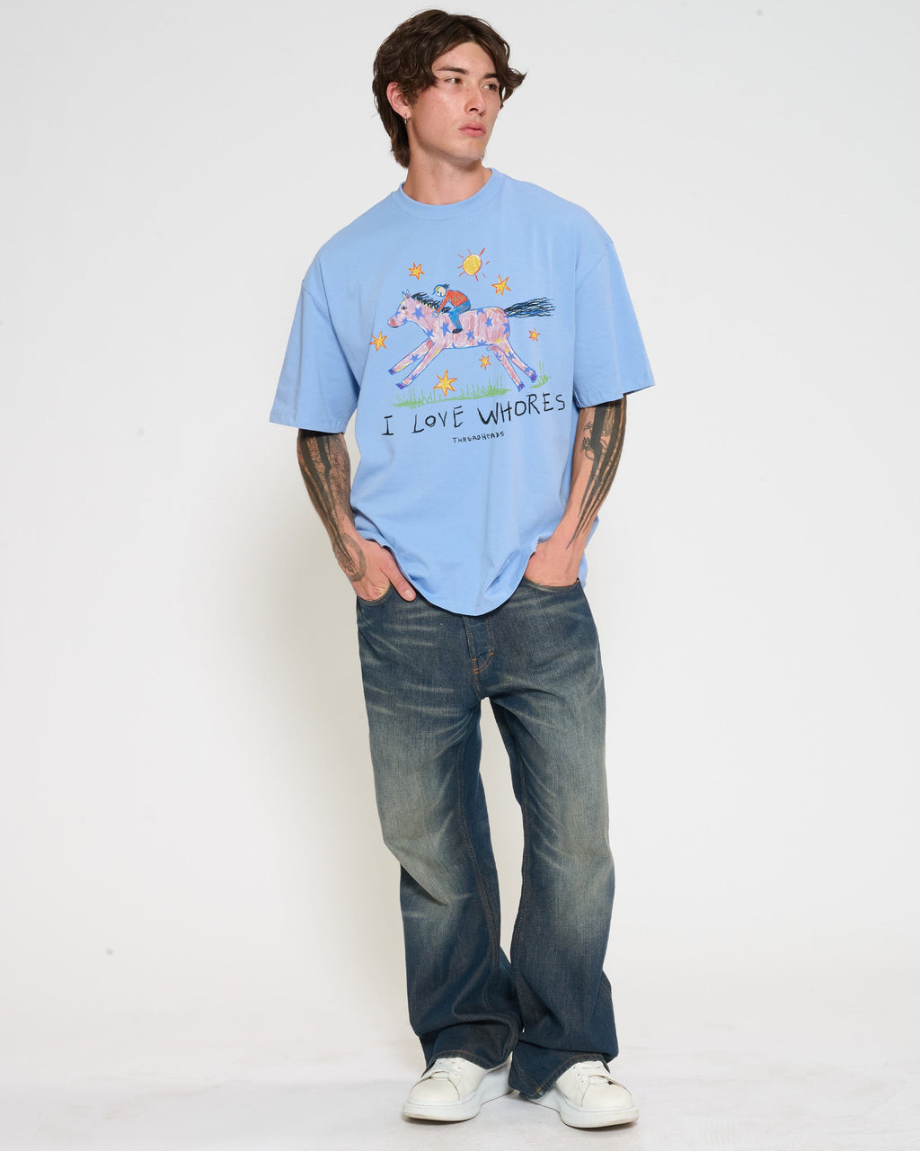 I Love Whores Oversized Tee product image 10