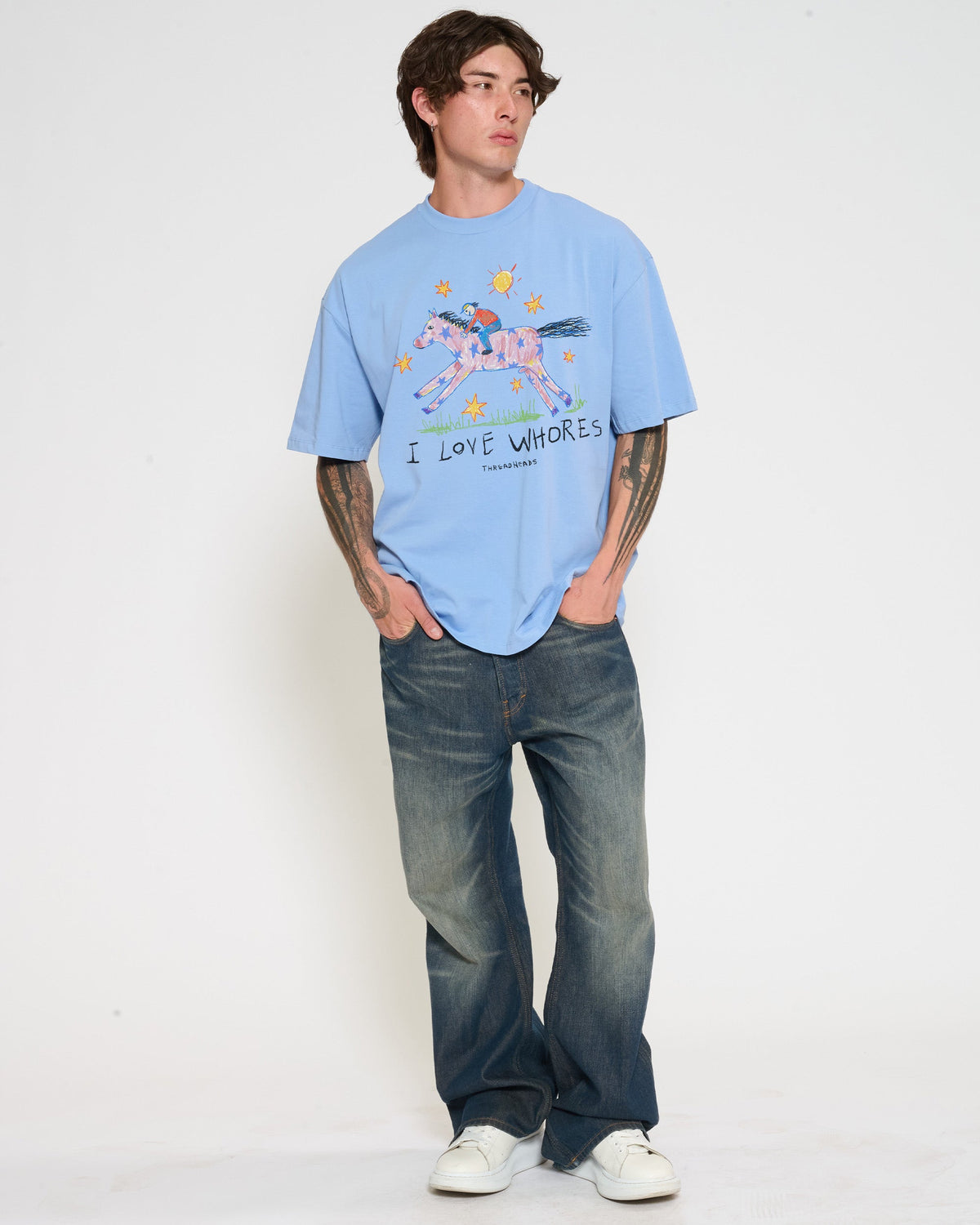 I Love Whores Oversized Tee product image 10