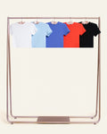 Baby Tee 5-Pack: Black, Red, Dusk, Pale Blue, Natural product image 1