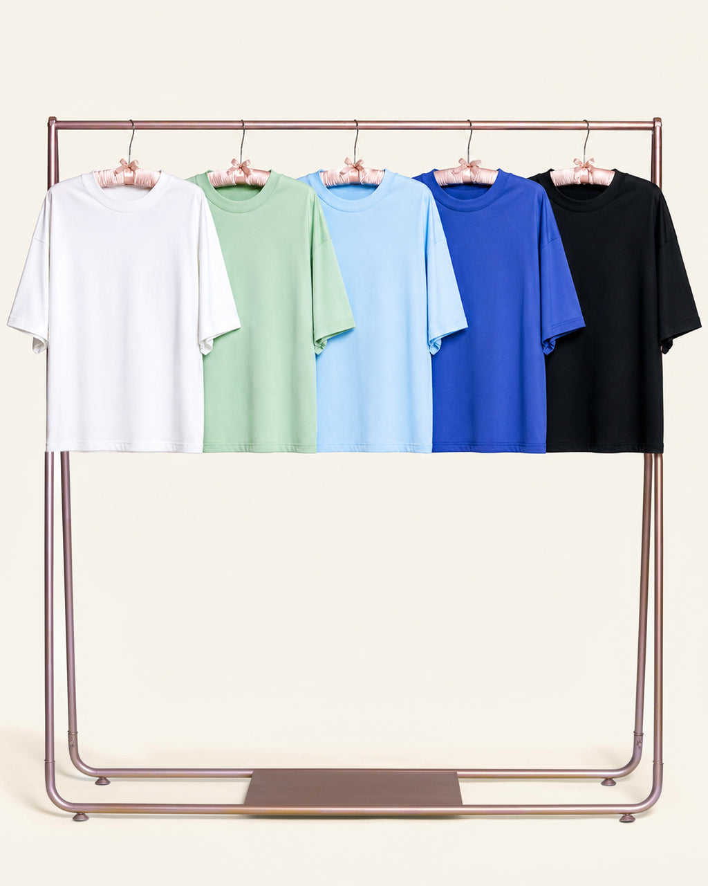 Boxy Tee 5-Pack: Black, Dusk, Pale Blue, Pistachio, White product image 1