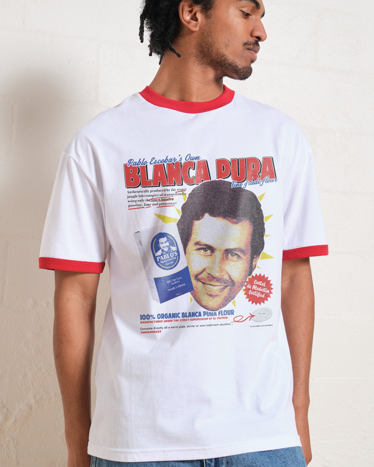 Pablo Escobar's Blanca Flour T-Shirt product image 3