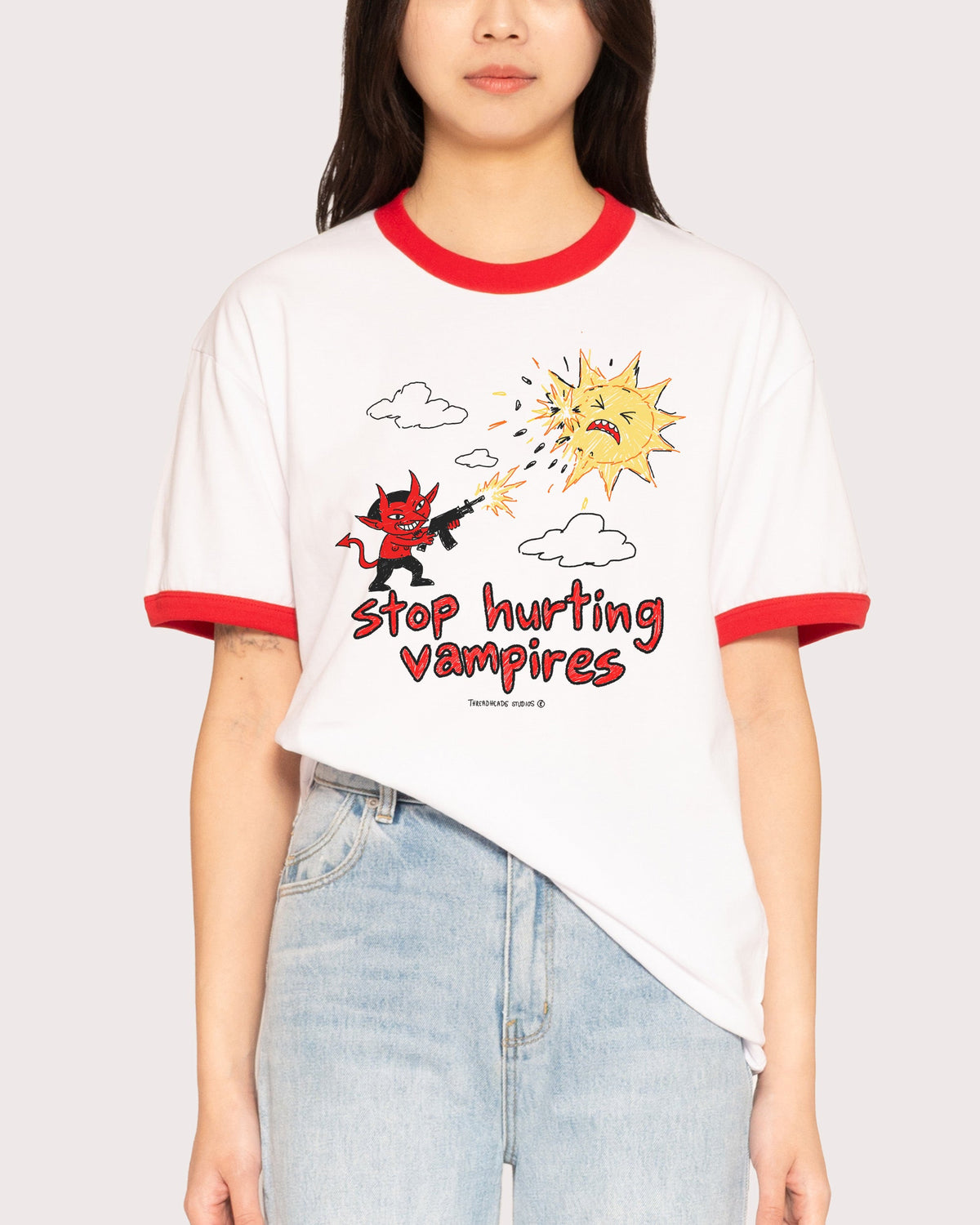 Stop Hurting Vampires T-Shirt product image 7