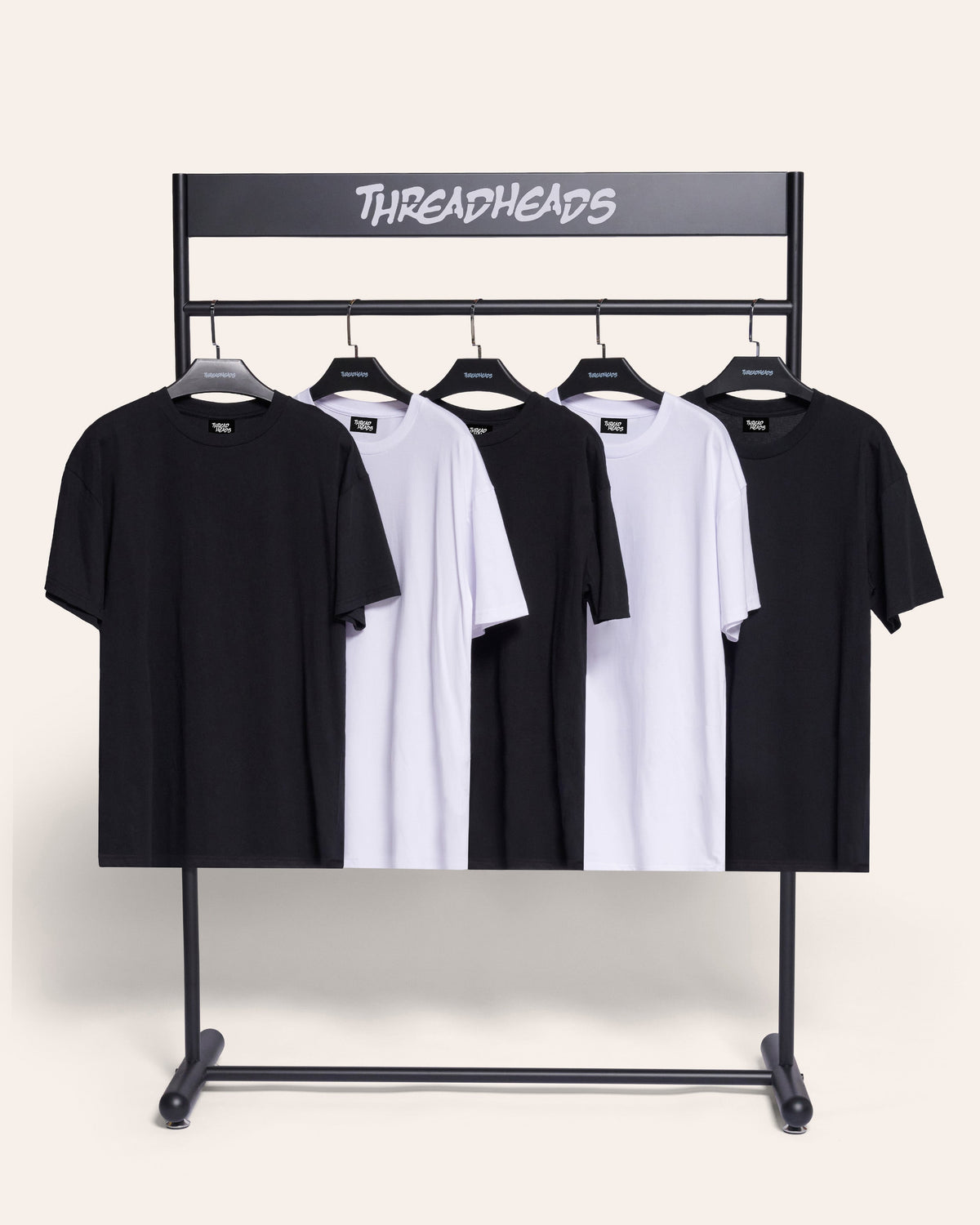 Classic Tee 5-Pack: Black & White product image 1
