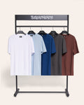Classic Tee 5-Pack: Brown, Navy, Charcoal, Pale Blue, White product image 1