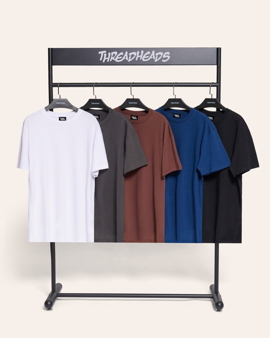 Classic Tee 5-Pack: Black, Brown, Charcoal, Navy, White product image 1