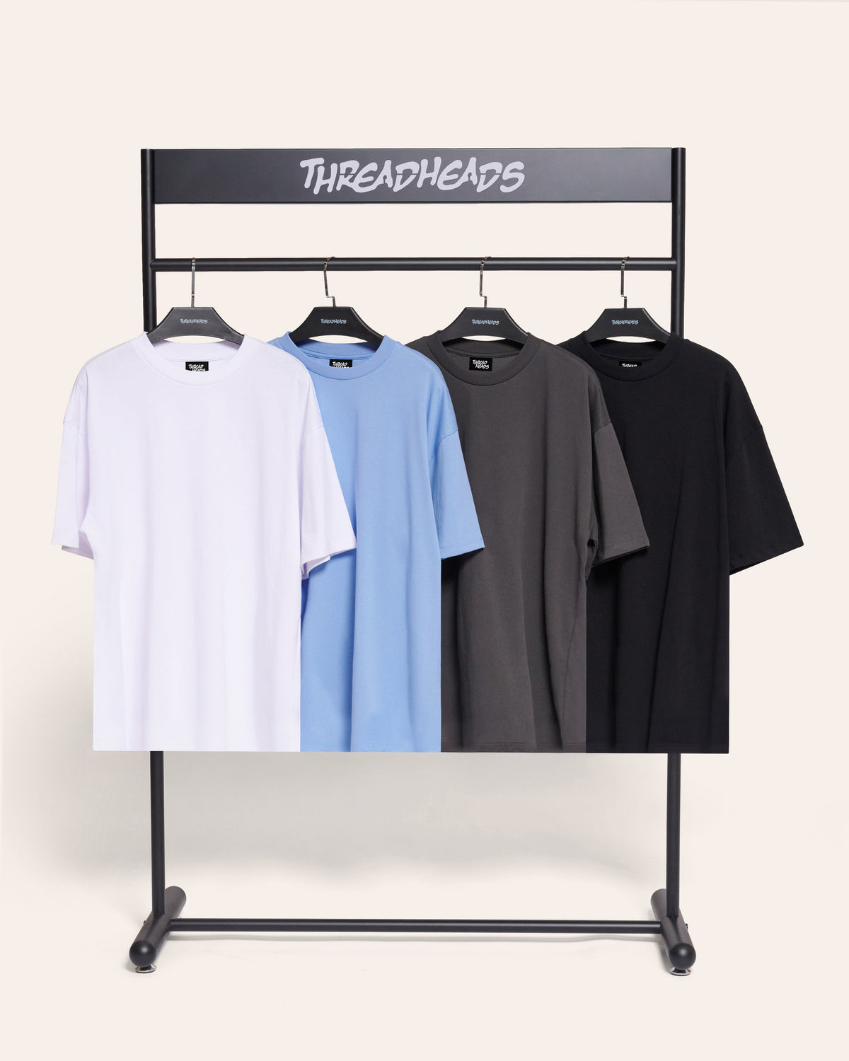 Oversized Tee 4 Pack: Charcoal, Black, Powder Blue, White product image 1