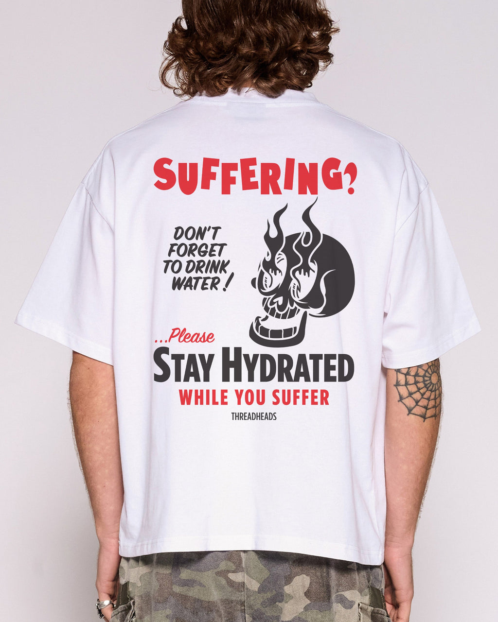 Stay Hydrated While You Suffer Oversized Crop Tee product image 4