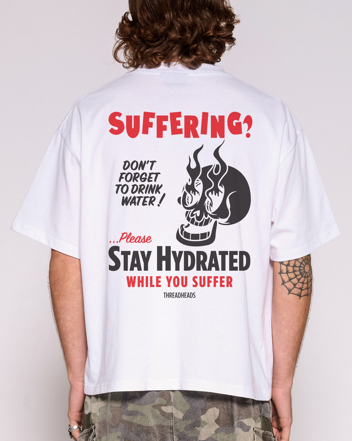 Stay Hydrated While You Suffer Oversized Crop Tee product image 4