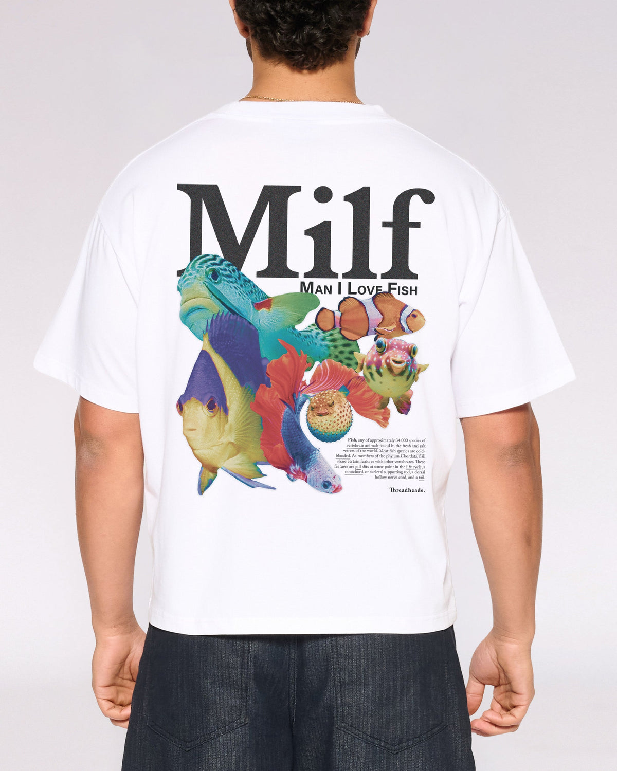 Man I Love Fish Oversized Crop Tee product image 1