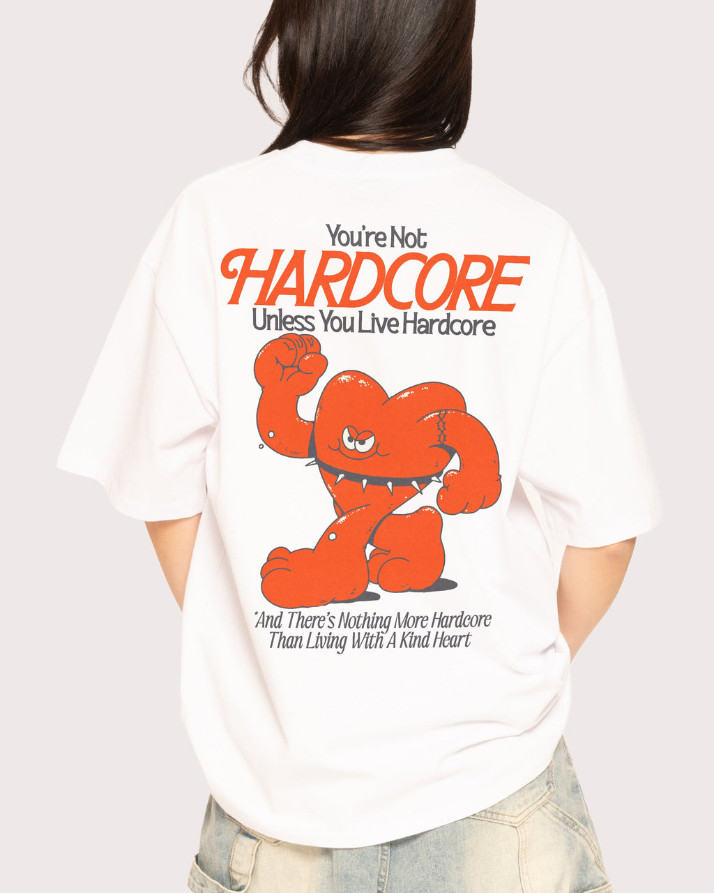 Hardcore Heartcore Oversized Tee product image 1