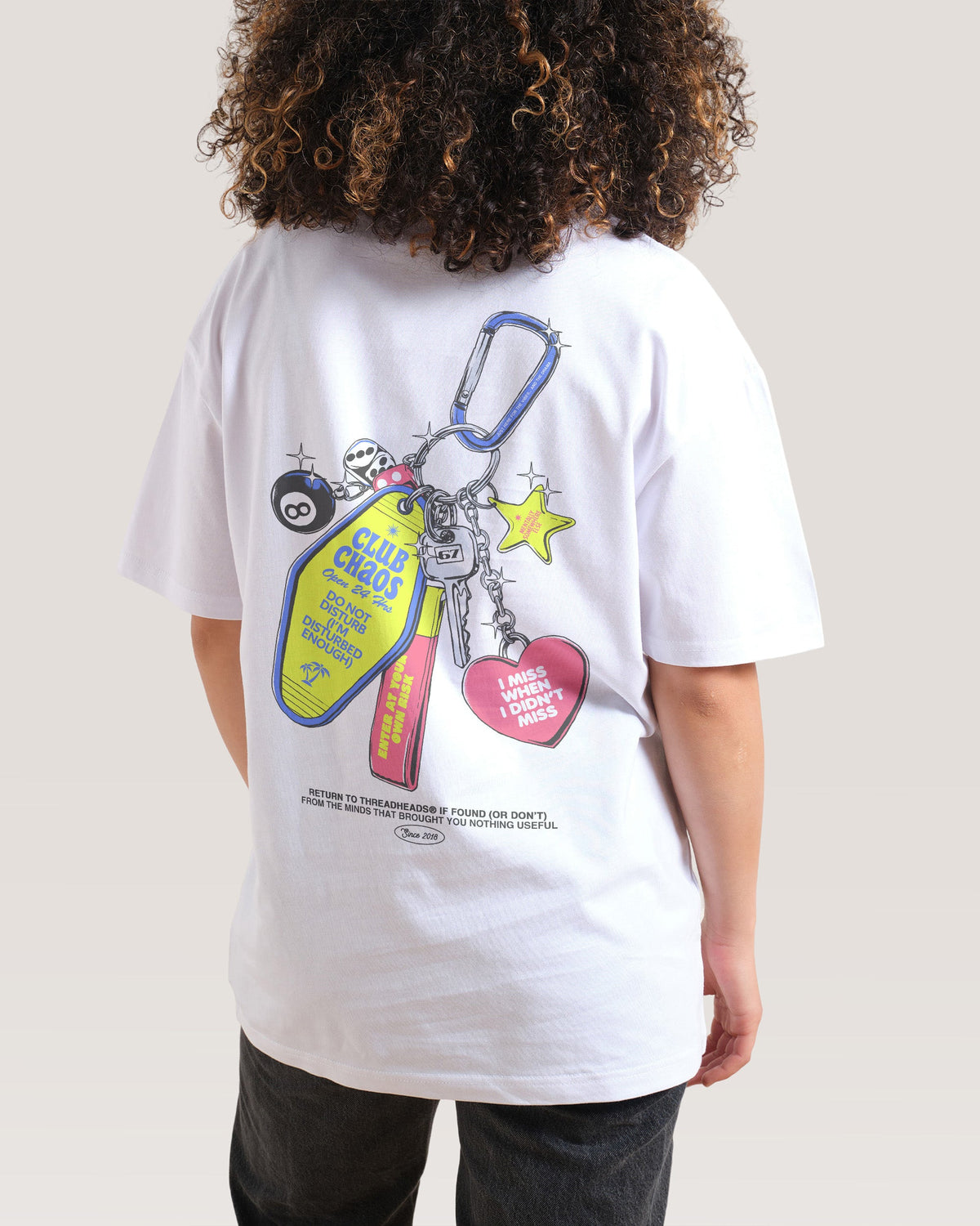 Club Chaos Key Chain T-Shirt product image 7
