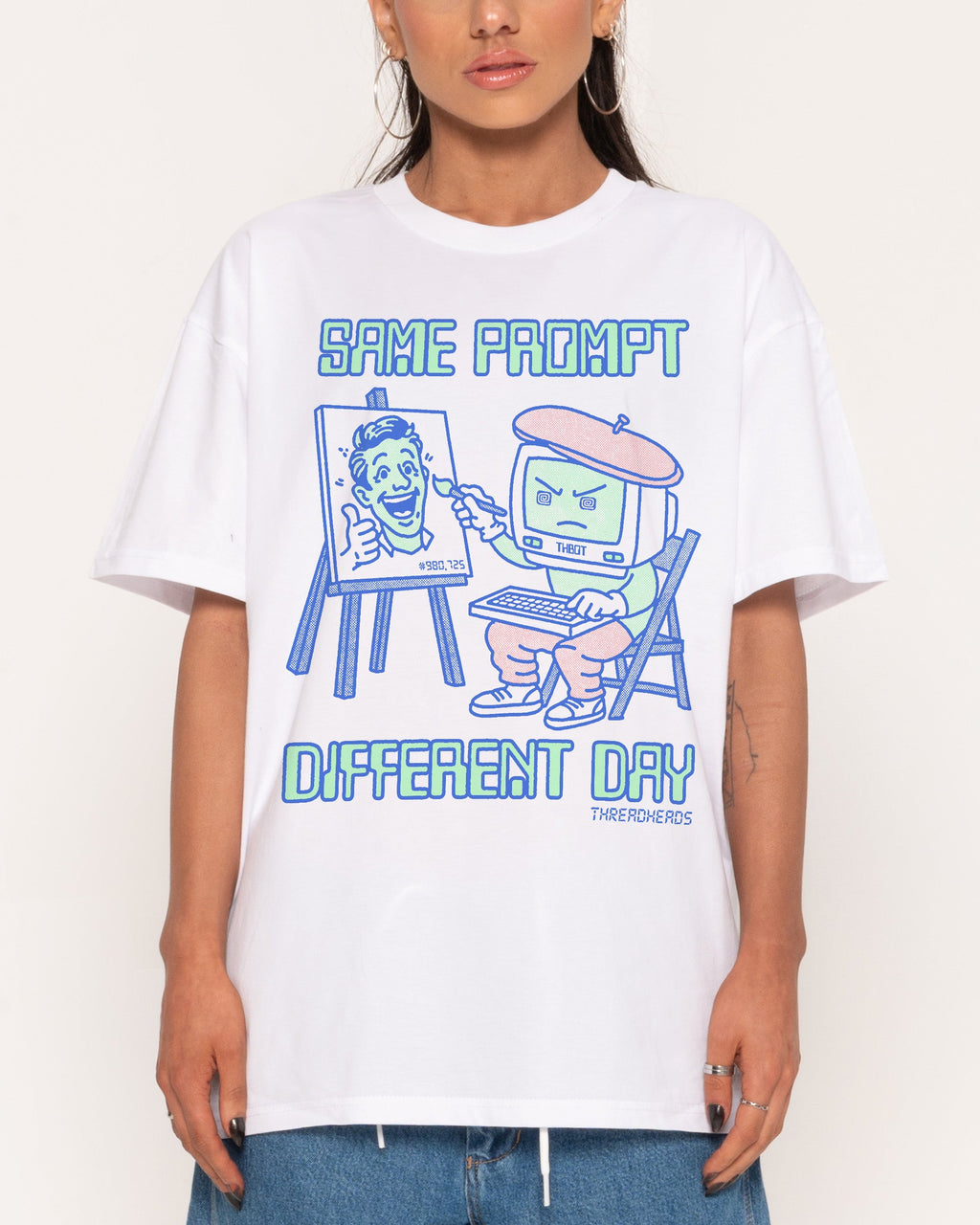 Same Prompt Different Day T-Shirt product image 2
