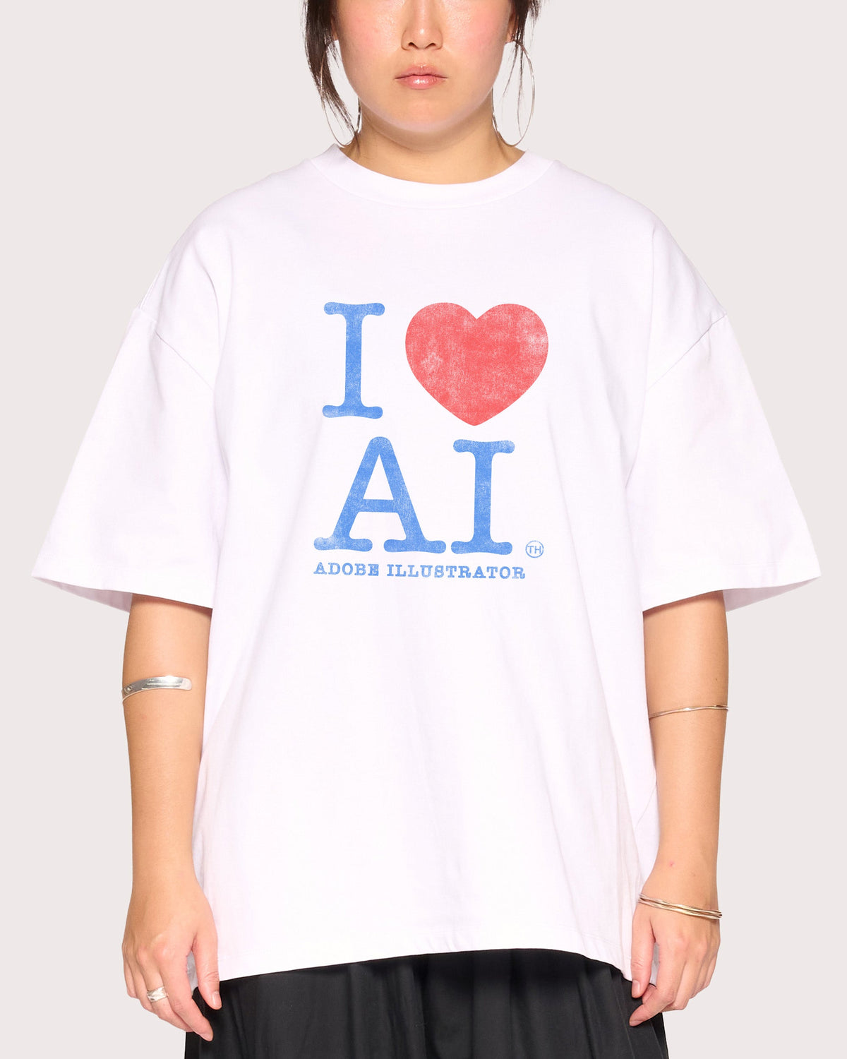 I Love AI Oversized Tee product image 1