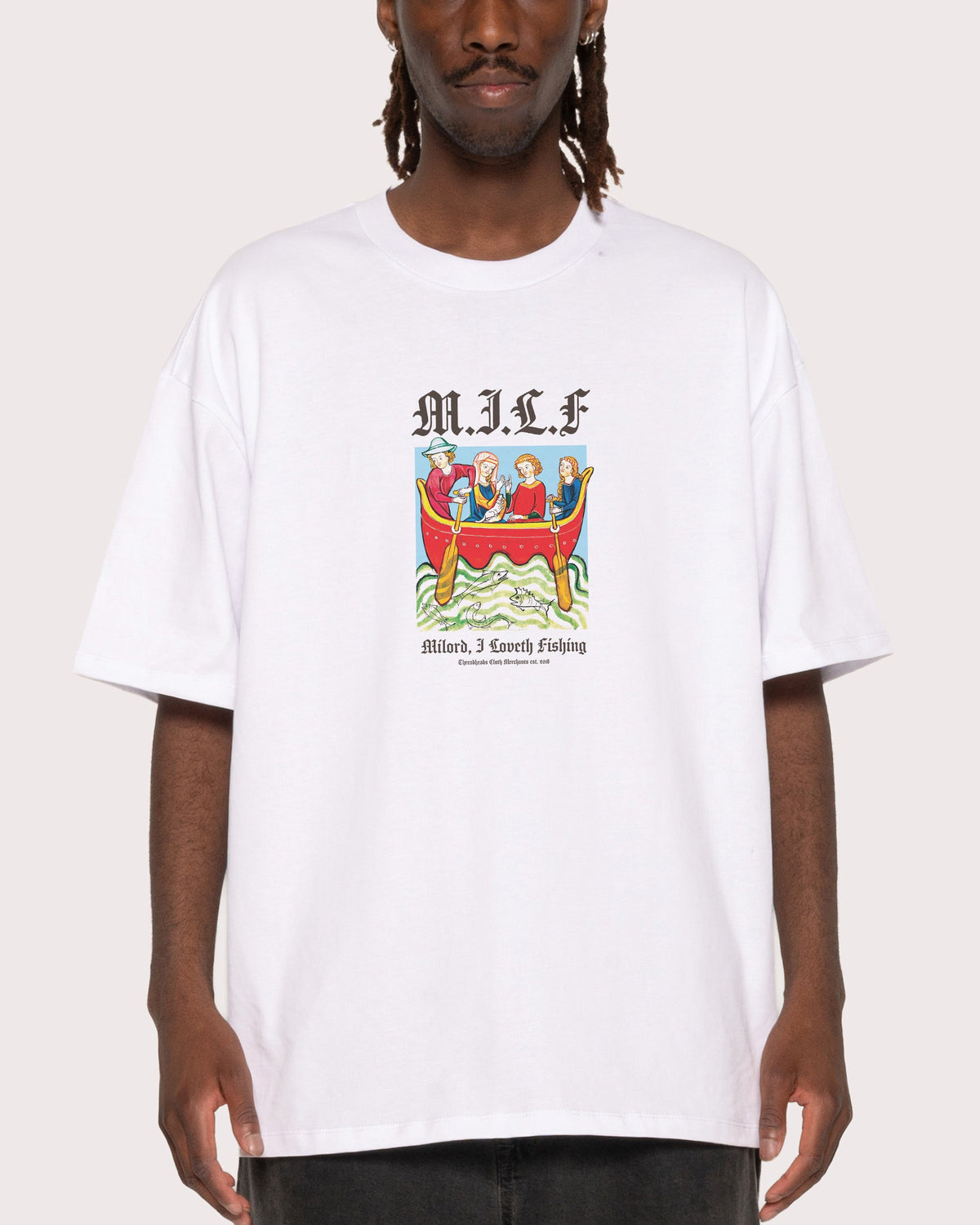 Milord, I Love Fishing Oversized Tee product image 3