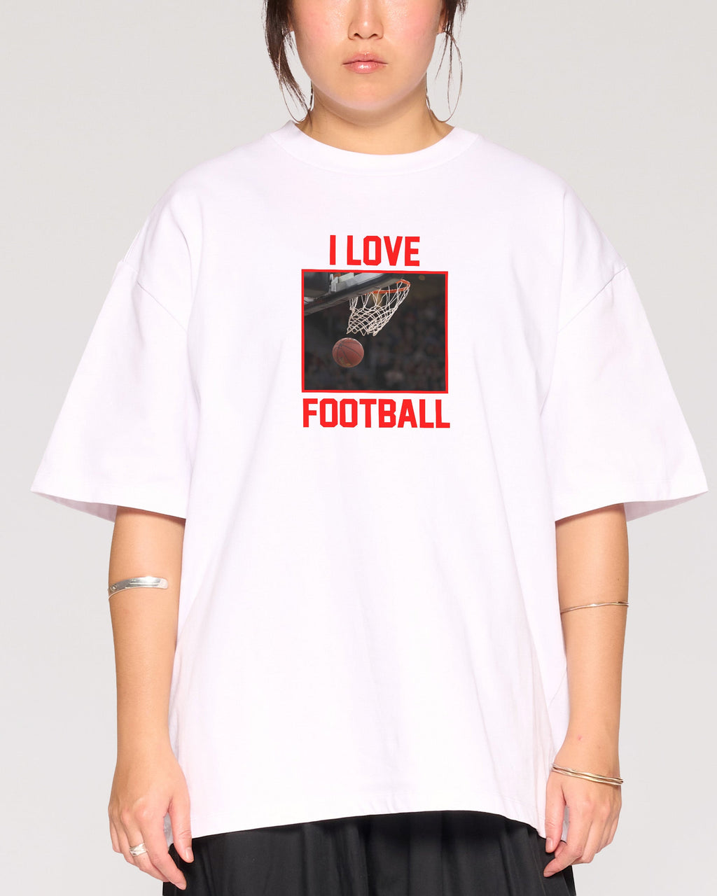 I Love Football Oversized Tee product image 3