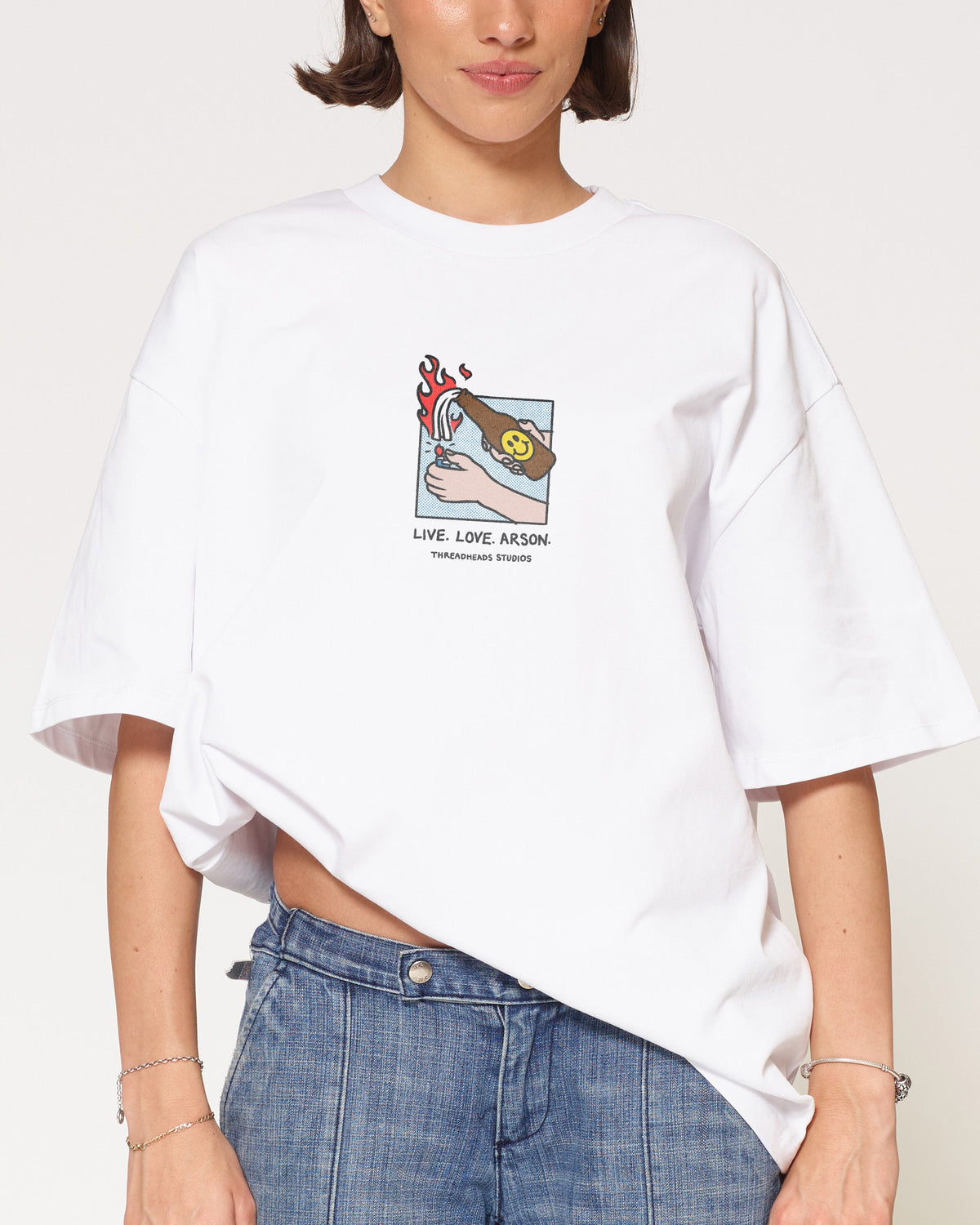 Live. Love. Arson Oversized Tee product image 11