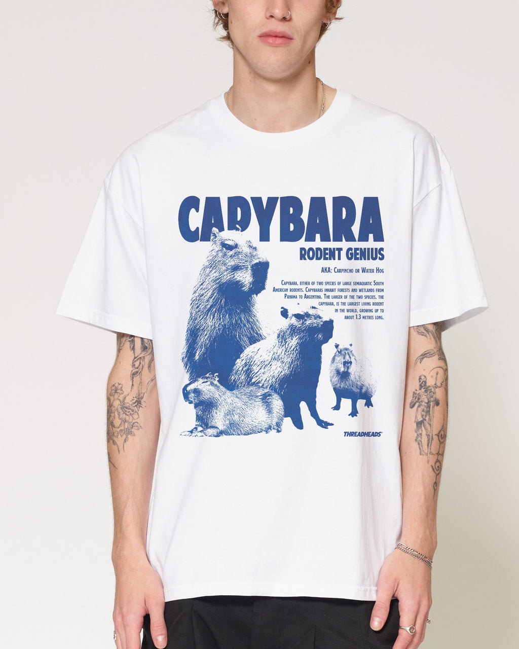 Capybara Rodent Genius T-Shirt product image 3