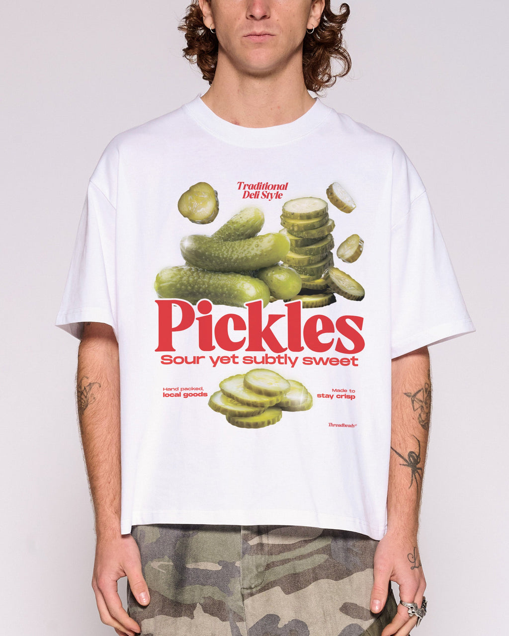 Sour Yet Sweet Pickles Oversized Crop Tee product image 1
