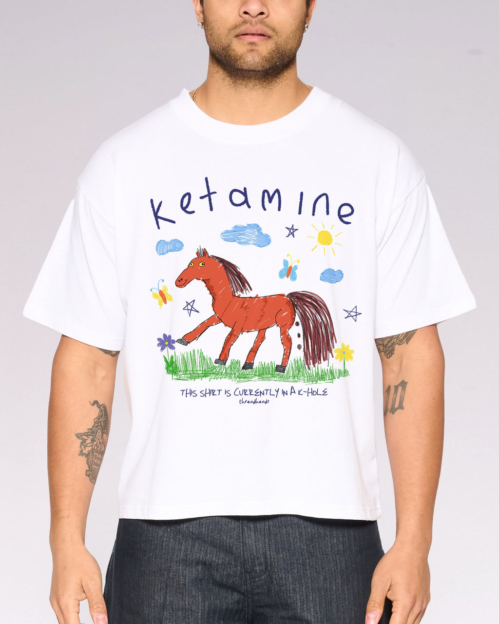 Ketamine Oversized Crop Tee product image 3