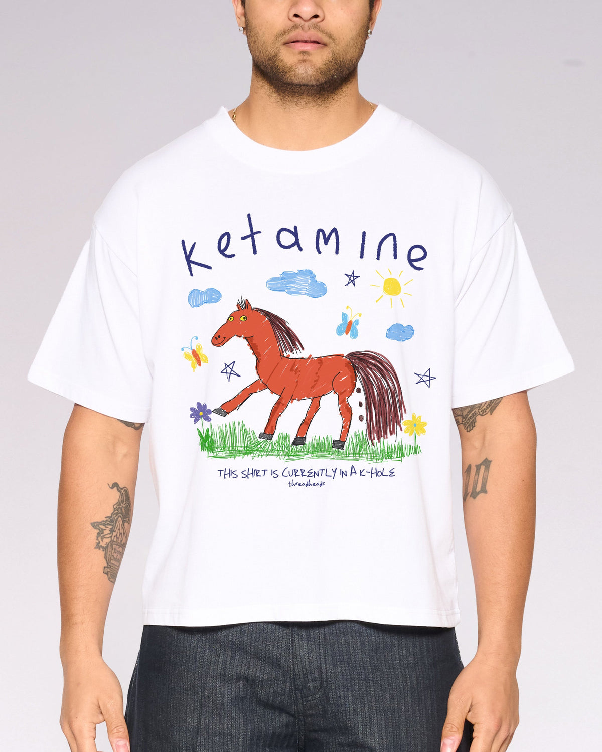 Ketamine Oversized Crop Tee product image 3