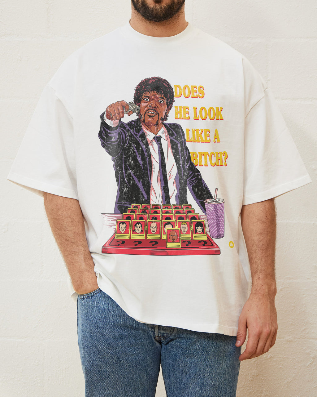 Does He Look Like a Bitch Oversized Tee product image 2