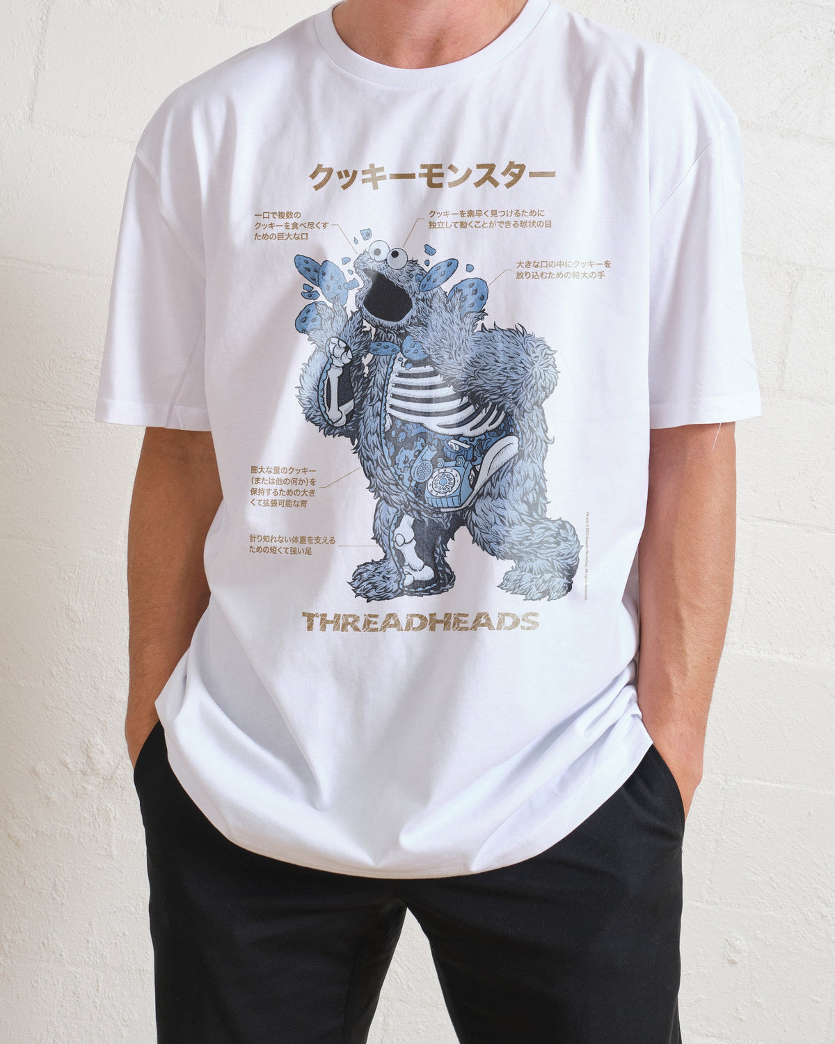 Cookie Monster Anatomy T-Shirt product image 2