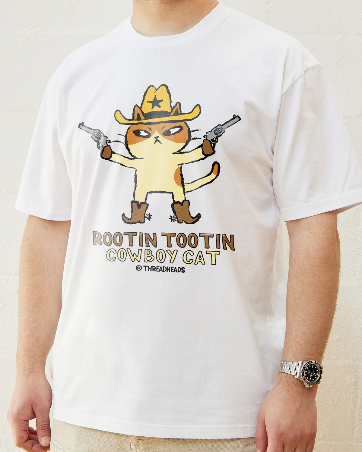 Rootin Tootin Cowboy Cat T-Shirt product image 2