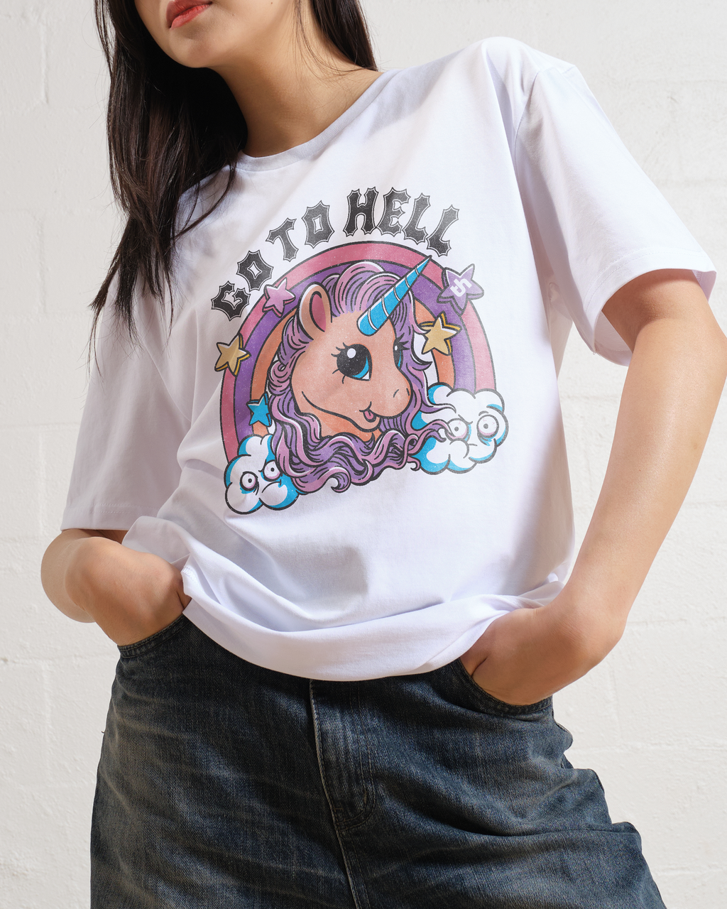 Go to Hell Unicorn T-Shirt product image 3