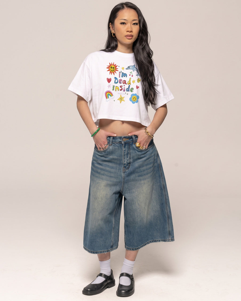 I'm Dead Inside Crop Tee product image 4
