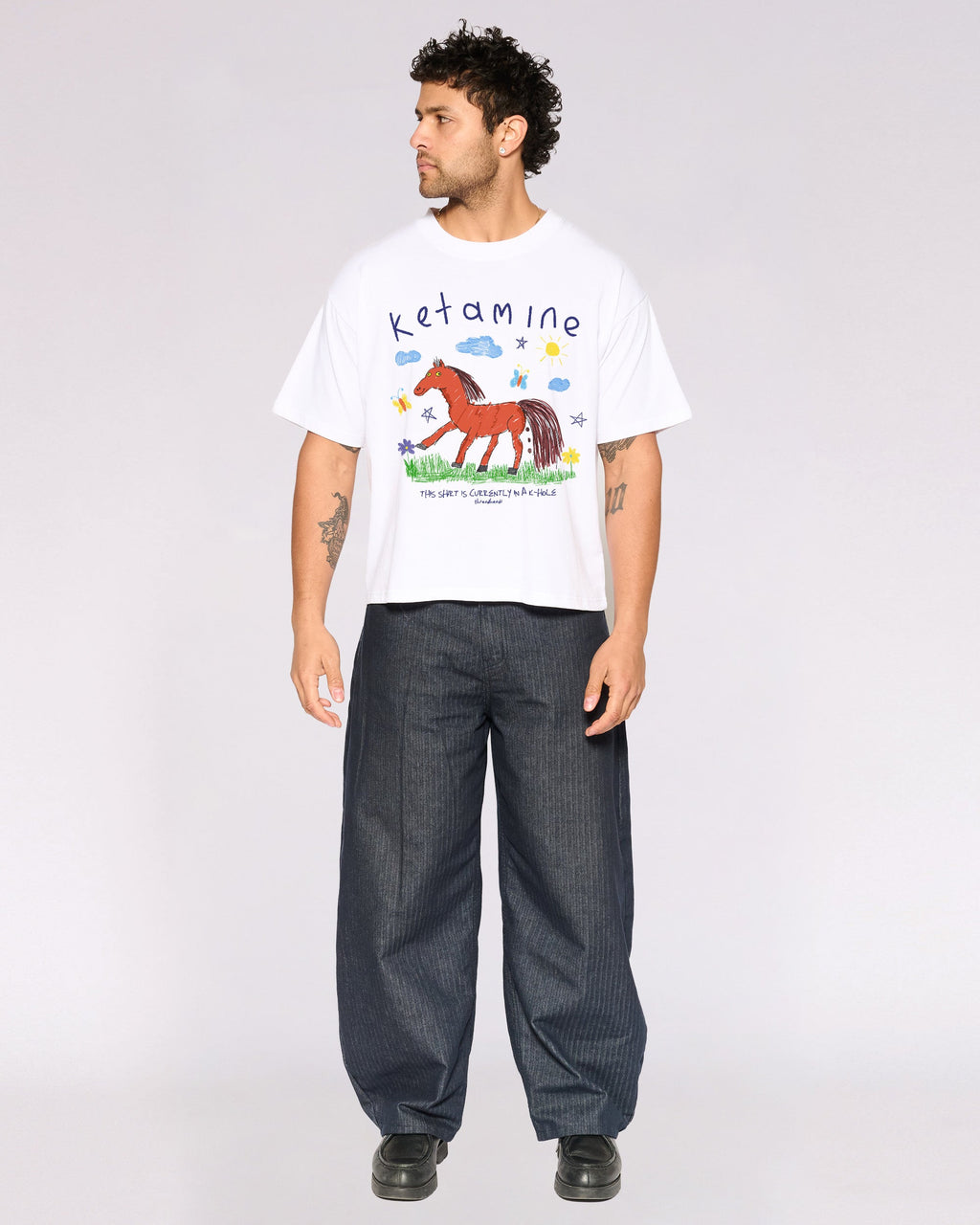 Ketamine Oversized Crop Tee product image 4