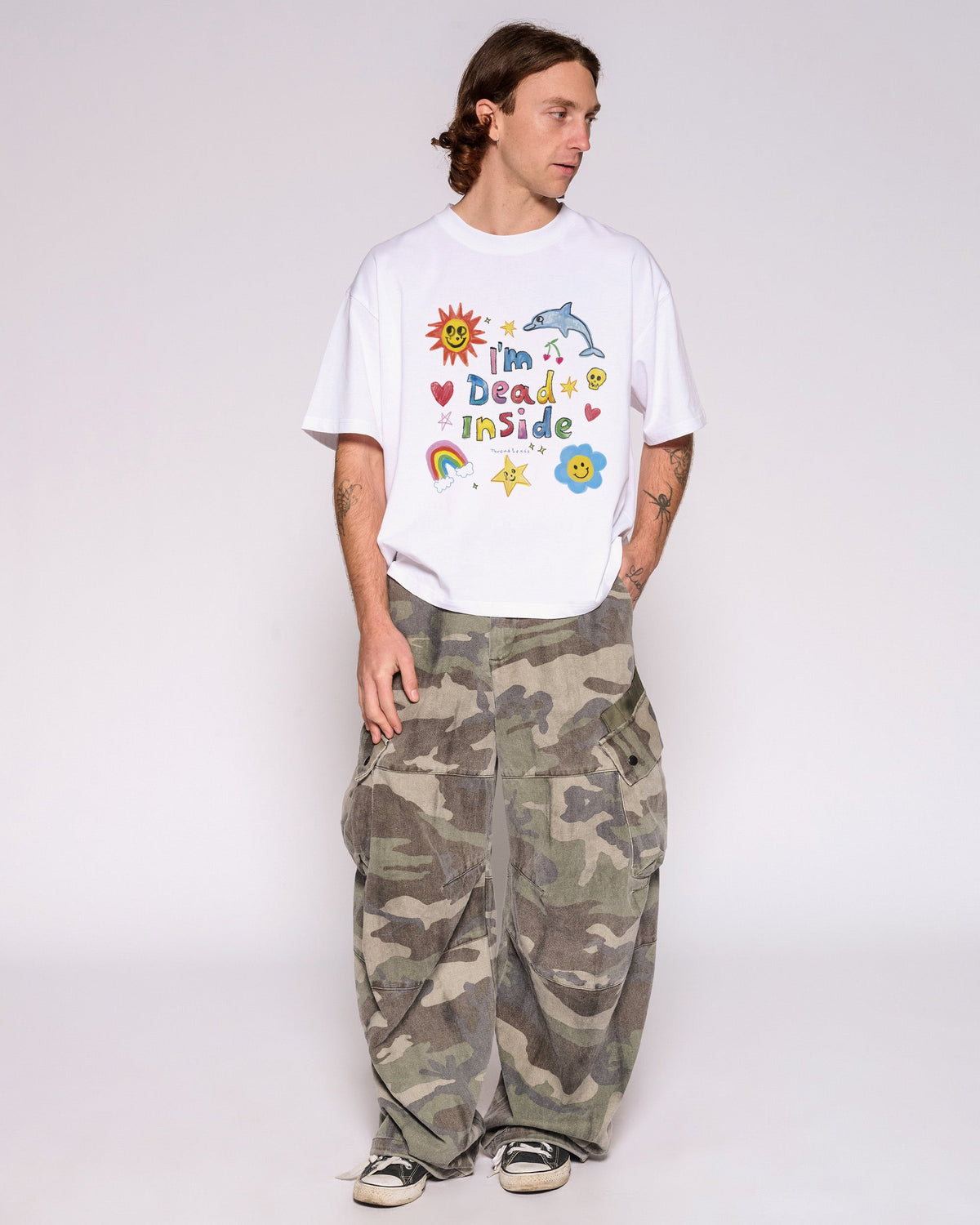 I’m Dead Inside Oversized Crop Tee product image 4