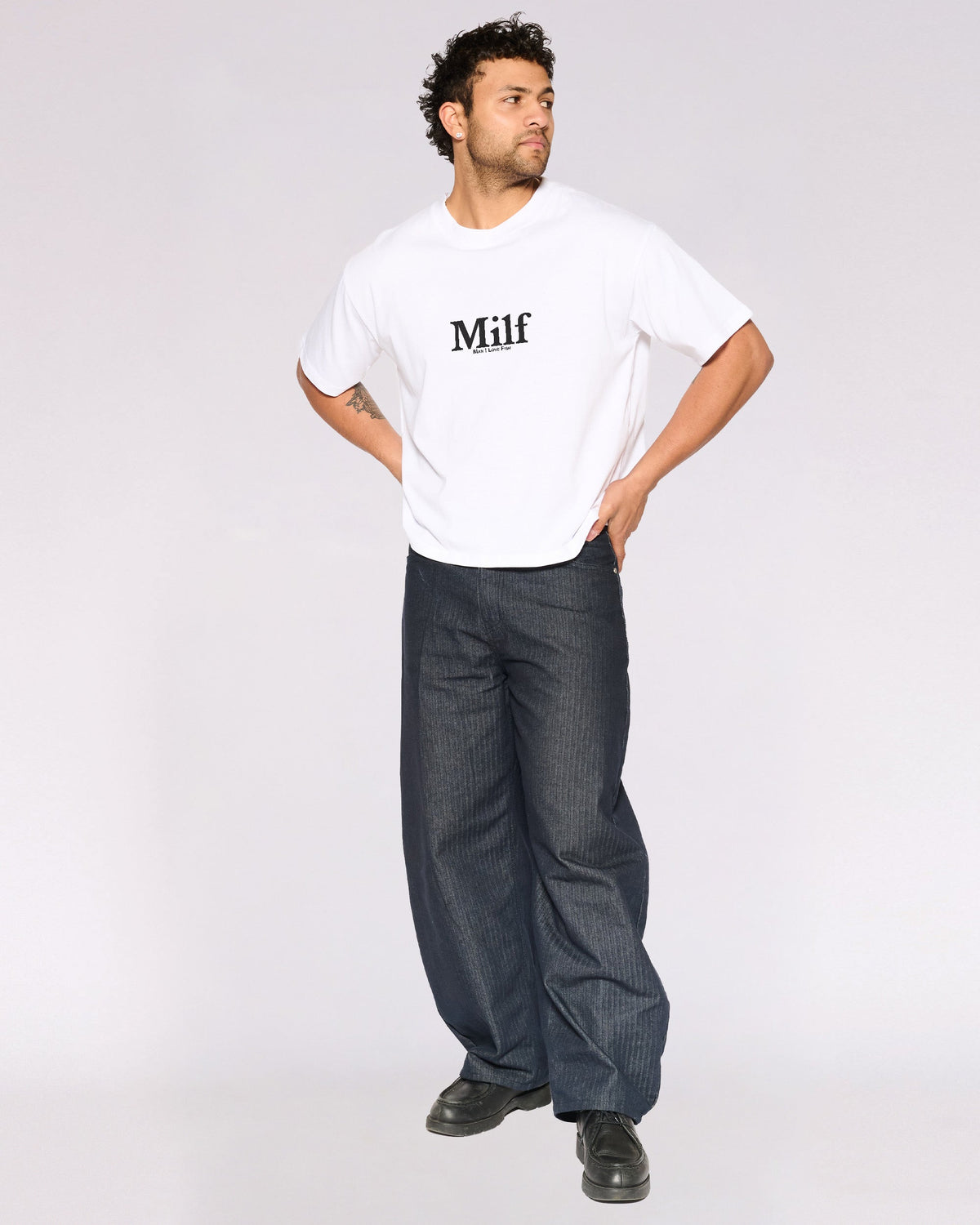 Man I Love Fish Oversized Crop Tee product image 3