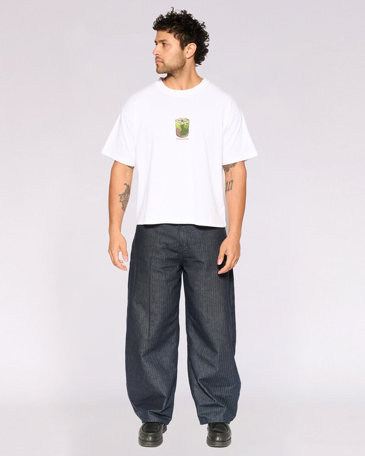 Strawberry Matcha Oversized Crop Tee product image 6