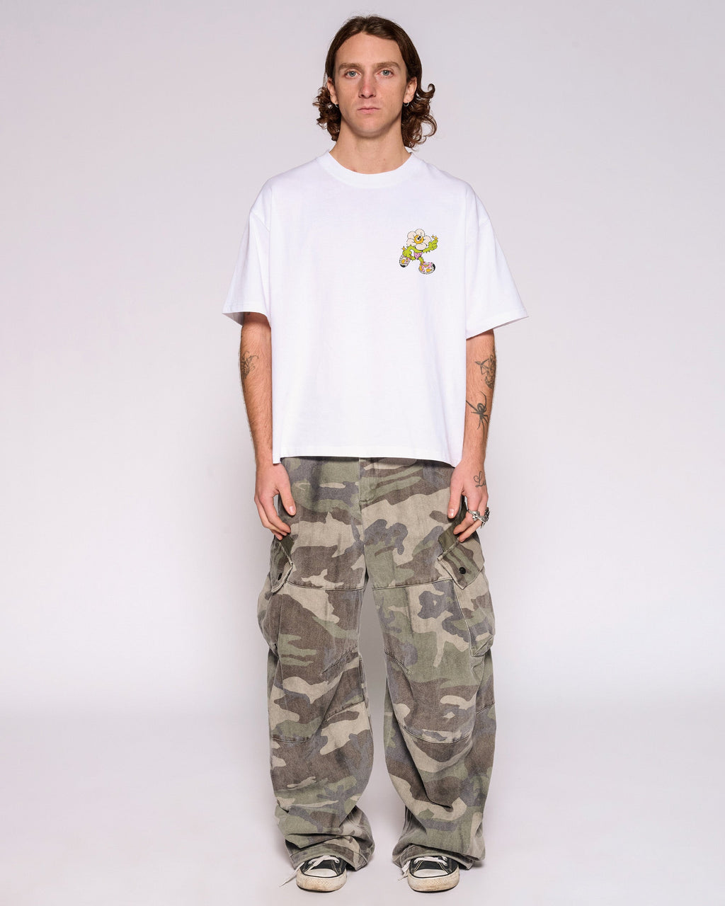 Among the Daisies Oversized Crop Tee product image 3