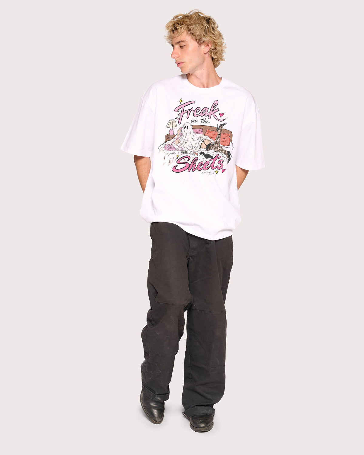 Freak in the Sheets Ghost Oversized Tee product image 6