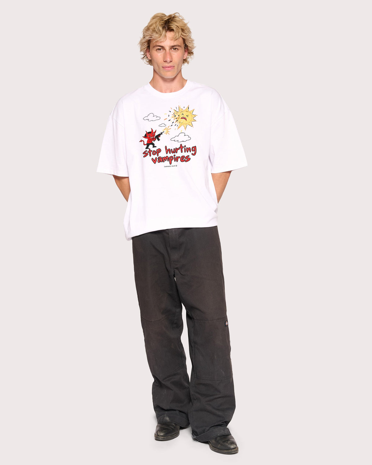 Stop Hurting Vampires Oversized Tee product image 2