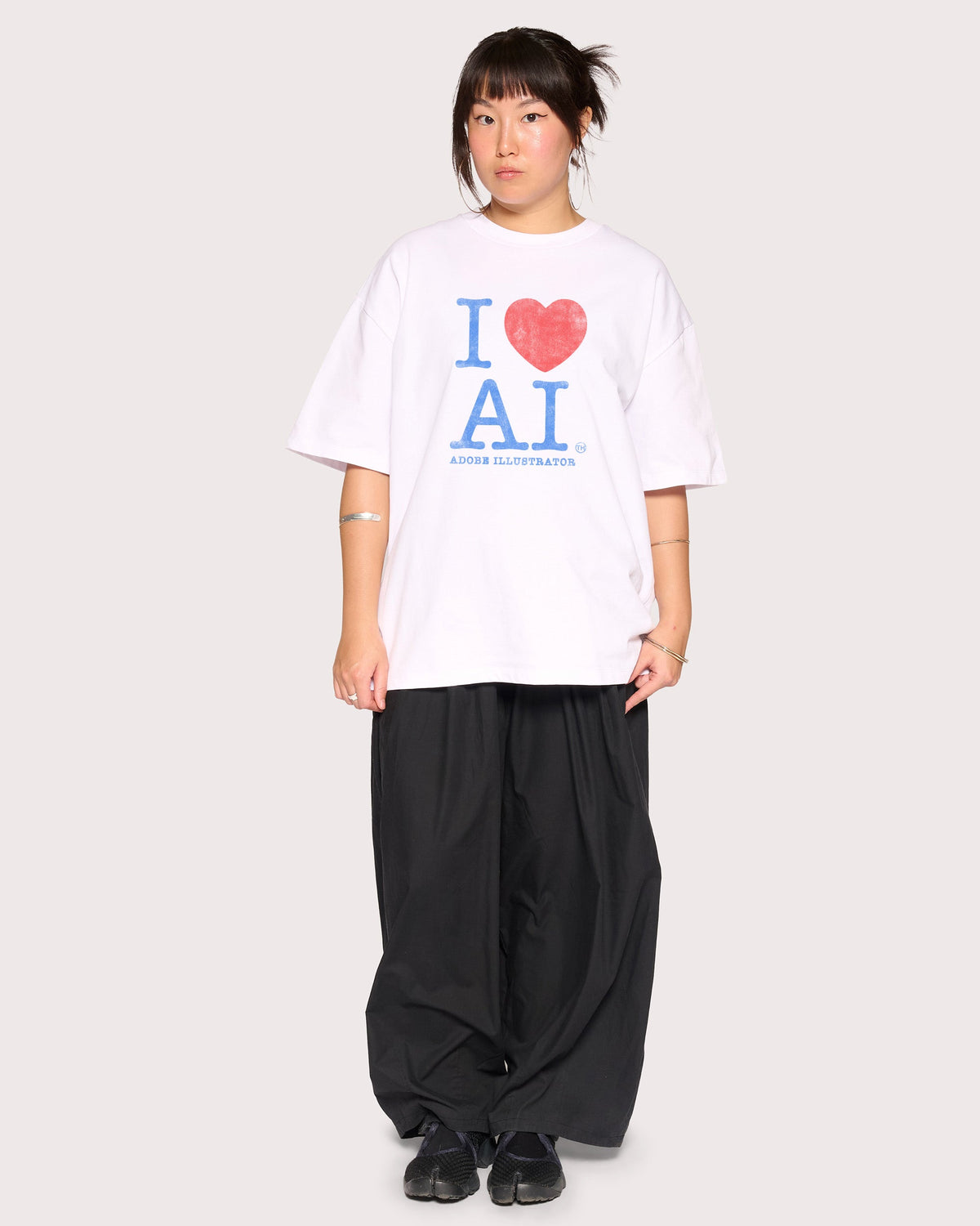 I Love AI Oversized Tee product image 2